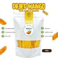 มะม่วงอบแห้ง Dried Mango 500 กรัม  ไม่ใส่น้ำตาล  หวาน ธรรมชาติ100%