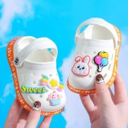2023 Summer Sandals Kids Mules Baby Boys Girls Cartoon Baby Sandals Flat