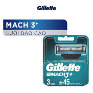 Lưỡi Dao Cạo Râu Gillette Mach 3 Vỉ 3 Lưỡi Chính Hãng