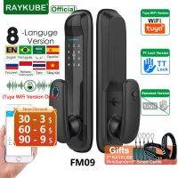 RAYKUBE FM09 Tuya ประตูสมาร์ท TT การวัดทางชีวภาพอิเล็กทรอนิกส์สำหรับสมาร์ทโฮม2023ใหม่