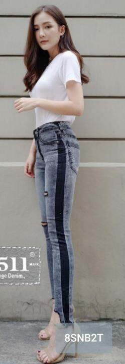 ถูกสุดๆ-2511-vintage-denim-jeans-by-araya-กางเกงยีนส์-ผญ-กางเกงยีนส์เอวสูง-กางเกงยีนส์ผู้หญิง-กางเกงยีนส์-กางเกงยีนสยืด-เอวสูง-เรียบหรูดูแพง-กางเกงยีนส์แฟชั่น-แต่งแถบเก๋ๆเนื้อผ้านิ่มใส่สบาย-เข้ารูปเป๊