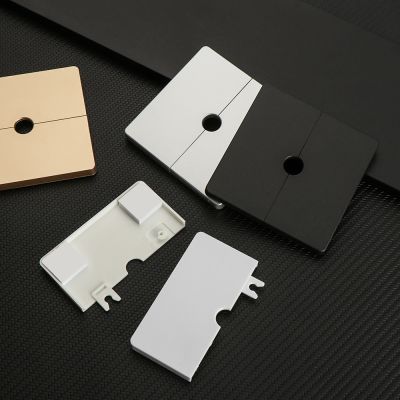 86Type ABS Wall Wire Hole Cover Air conditioning Dust Pipe Plug Reserved Drill Hole Panel Decor Office Desk Hole Cap Hardware