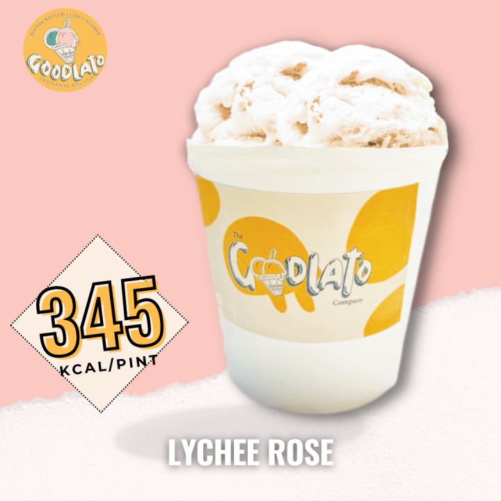 [No Sugar Added, High Protein] Goodlato Low Calorie Ice Cream Lychee