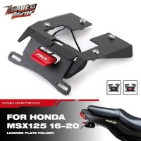 มอเตอร์ไซค์ Dudukan Plat สำหรับ HONDA MSX125 GROM SF MSX 125 125SF 2016-2020ที่ติดท้ายบังโคลนโครงยึด LED