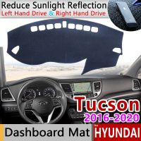 สำหรับ Hyundai Tucson 2016 2017 2018 2019 TL พรมแดชแมทกันแดดแผ่นคลุมแผงหน้าปัดรถยนต์กันเสื่อกันลื่นพรมกันยูวีพรมอุปกรณ์เสริมรถยนต์