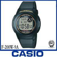 DEK นาฬิกาเด็ก Casio นาฬิกาข้อมือ รุ่น F-200W-9A กันน้ำ100M ประกันศูนย์ CASIO1 ปี จากร้าน M&amp;F888 B นาฬิกาเด็กผู้หญิง  นาฬิกาเด็กผู้ชาย