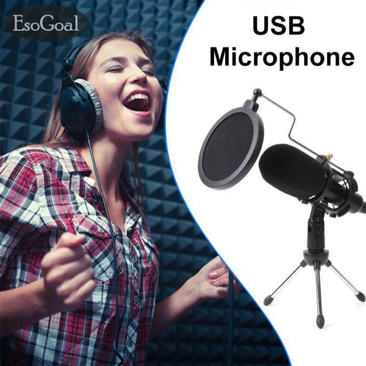 EsoGoal Microphone Recording Studio Equipment Mic Kit PodcastCondenser