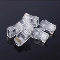 XIUZH036 50/100/200ชิ้นปลั๊ก Rj45หัวคริสตัลหุ้มฉนวน8P8C Cat5ขั้วต่อ CAT5e อีเธอร์เน็ตเสียบเครือข่ายเทอร์มินัล