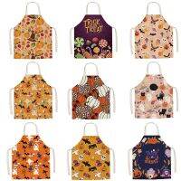 【jw】⊙ Jack-O-Lantern Apron Womens Mens Kids Bib Tablecloth Chef Painting