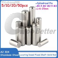 M1.5 M2 M2.5 M3 A2 304 Stainless Steel Cylindrical Pin Locating Dowel Fixed Shaft Solid Rod L 6-25mm