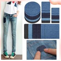 LULU 4Pcs เครื่องแต่งกาย แอ็ปเปิ้ล กางเกง แพทช์ผ้า กางเกงยีนส์ DIY ข้อเข่า เตารีด