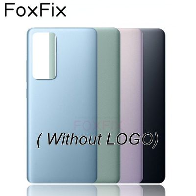 Foxfix กระจกใสสำหรับหลัง12ฝาหลังปิดโทรศัพท์,ตัวเรือนด้านหลังทดแทนหน้าจอโทรศัพท์ + สติกเกอร์กาว2201123C 2201123กรัม