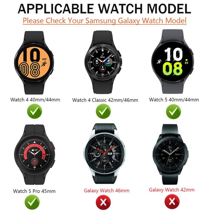 สายนาฬิกาโลหะสำหรับ-samsung-galaxy-watch-5-4-44มม-40มม-5-pro-สร้อยข้อมือหนัง4-classic-42-46มม-อะแดปเตอร์ปลายโค้ง