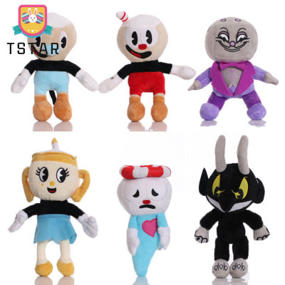 TS【ready Stock】8นิ้ว Cuphead Plush ของเล่น Mugman Soft ตุ๊กตา Plush ตุ๊กตาน่ารักเกมรูปตุ๊กตาของเล่นสำหรับแฟนเด็ก【cod】