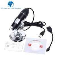 ◘♀ 1000X HD digital USB microscope electronic microscope Camera video microscopeUSB Magnifier calibration ruler 8 LED lights