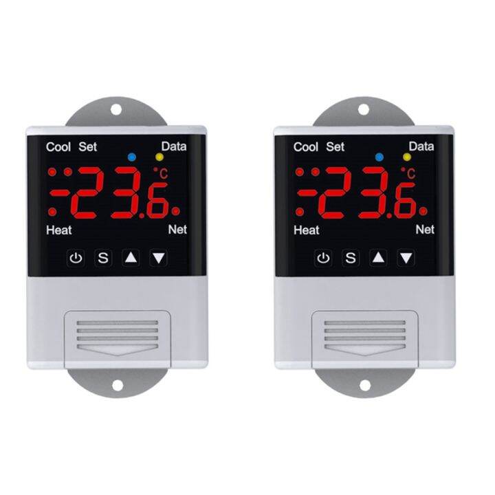2X Wireless Wifi Temperature Controller Thermostat AC110-220V DTC1201 ...