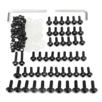 158PCS Universal Motorcycle Fairing Screws Nuts Kit Moto Body Work Bolts Screw for Yamaha YZF R1 R6 R3 2004- 2008