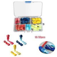 ❀ 18/30Pcs T-Tap Connector Quick Electrical Cable Connector Snap Splice Lock Wire Terminal Waterproof Crimp Wire Terminal