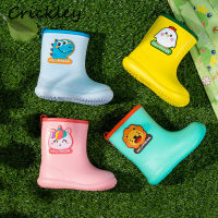 Fashion Cartoon Unicorn Dinosaur Childrens Rain Boots EVA Light Kids Water Shoes Anti Slip Waterproof Boys Girls Rainboots