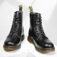 Martin Boots Genuine Leather Mens Boots Outdoor Genuine Black Work Boots Couple Same Cowhide Motorcycle Boots for Men and Women