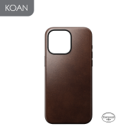 เคสมือถือ Horween Leather Case 15 Pro/ 15 Pro Max - Black, Rustic Brown