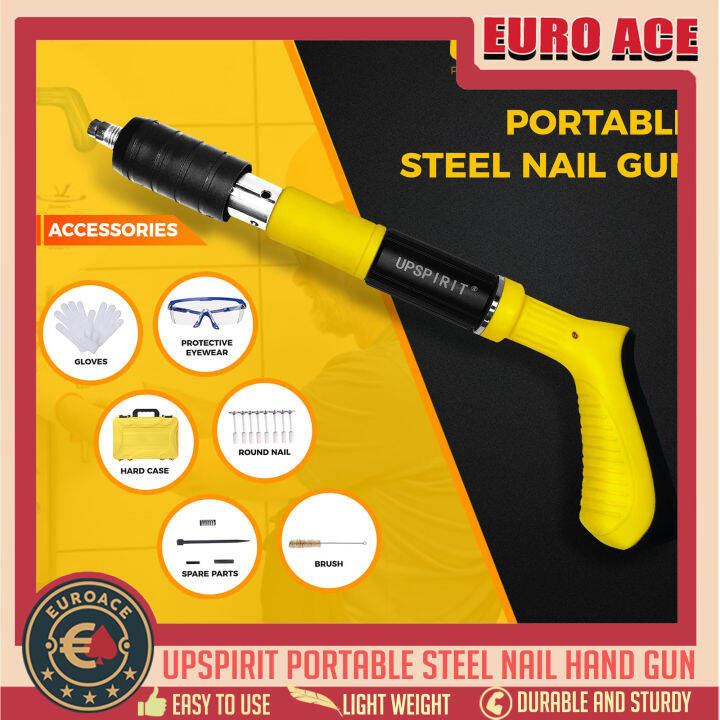 UPSPIRIT Original Nail Gun Manual Mini Steel Nail Gun Rivet Ceiling ...