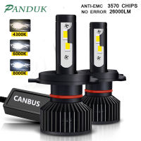 PANDUK H7 Led 26000LM 110W Canbus Headlight H1 H4 H8 H11 9005 9006 Hb3 9004 H13 9012 Led Bulb Turbo Lamp For Car 12V 6000K 8000K