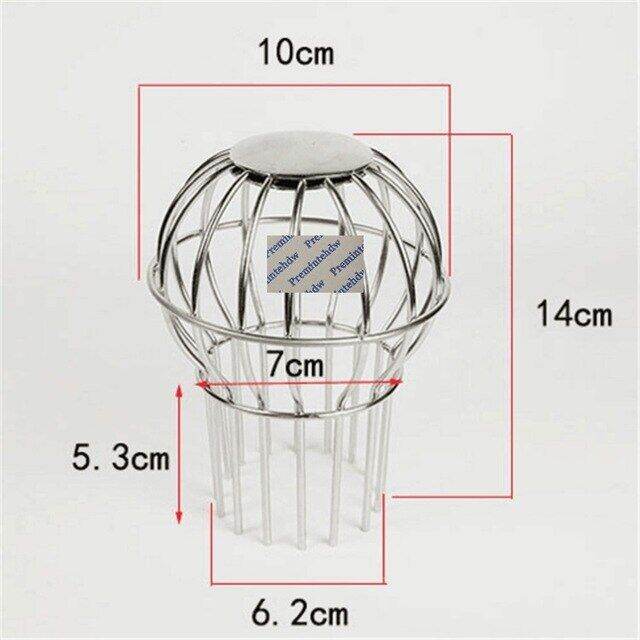 NN 304 Stainless Steel Roof Wire Mesh Downspout PVC Pipe Drain Strainer ...