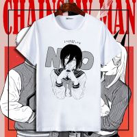 【New】Chainsaw man chain saw man Yanquan Macchima อะนิเมะอุปกรณ์ต่อพ่วงแขนสั้นเสื้อยืดฤดูร้อนนักเรียนรอบคอเสื้อผ้าสำหรับผู้ชาย