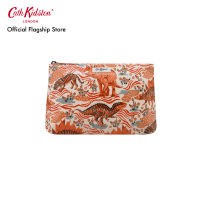 Cath Kidston Zip Cosmetic Bag Camo Dino Cream กระเป๋า กระเป๋าเครื่องสำอาง กระเป๋าสีครีม กระเป๋าแคทคิดสตัน