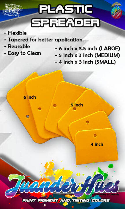 50 Pack Of Yellow Plastic Spreaders For Body Fillers & Putty - Foto 11