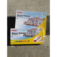 PHC8 ชุดระบายสี สีติดสีเม็ดสีแน่น Water Colors Pentel สีน้ำเพนเทล 6มล. สีน้ำ สีโปสเตอร์ อย่างดี  สีฝุ่น สีเทียน สีชอล์ค