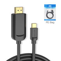 Vention USB C HDMI 4K Type C to HDMI 60HZ Cable Thunderbolt 3 Adapter for Huawei P40 Mate 30 Pro MacBook Air ipad usb c Cable