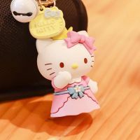 Cute HelloKitty key creative car key chain pendant cartoon hello Kitty car keys hanging buckle