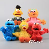 5รูปแบบ Sesame Street ตุ๊กตาของเล่นยัดไส้คุกกี้ Monster Chloe Elmo ตุ๊กตานิ่ม9 23ซม.