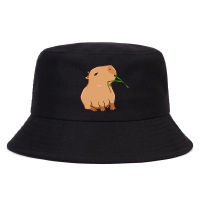 [hot]Funny Animals Capybara Summer Hat Women Men Panama Bucket Cap The Design Flat Visor hat Harajuku 90s Fisherman hat Bucket hats