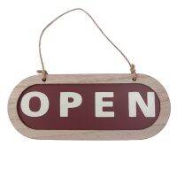 【hot】♟  Sides Indoor Business Notice Bar Wall Closed Wood Decoration Hanging Sign Store