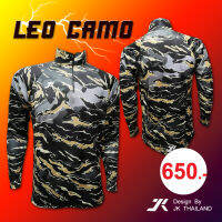 เสื้อตกปลา JK THAILAND ลาย LEO CAMO  ป้องกันรังสี UV 80-90% สีไม่ตก แห้งเร็ว