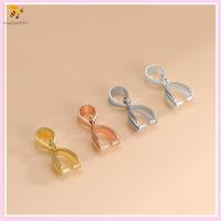 SNSQDYW0010 3PCS ตะขอแขวนจี้ ตัวล็อคจี้เงินแท้925 เงินสีเงิน อุปกรณ์เสริม DIY ตะขอกำไลข้อมือ เครื่องประดับทำวัสดุต่างหู ชิ้นส่วนสร้อยคอ ชิ้นส่วนสร้อยคอ