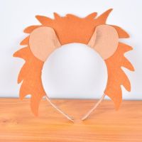 Baby Lion Ears Headband Kids Halloween Lion Hair Accessories Baby Photo Lion Props Baby Birthday Cute Animal Headband