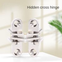 1PCS Concealed Cross Door Hinge Folding Door Window Furniture Hidden Hinges 8x42MM Hidden Hinge Close Invisible Mounting