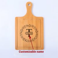 【YD】 New Personalized Custom Cutting Board Cheese Steak Tray Household Chopping Block Pizza Plate Mothers Day Gifts