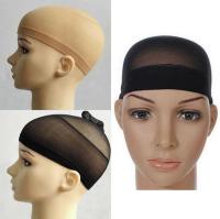 [Cutewomen2020] 2Pcs Wig Cap Wig Liner Wig Stocking Cap Black Neutral/Beige Nylon Stretch Black