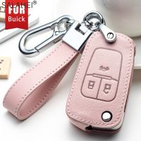 Leather Car Key Full Case For Chevrolet Cruze Aveo Trax Opel Astra Corsa Meriva Zafira Antara J Mokka Insignia For Buick Styling