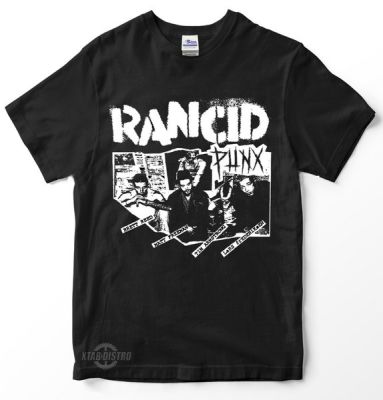 เสื้อยืดผู้ชาย RANCID PUNX เสื้อยืดวง punk วง punk พรีเมี่ยม