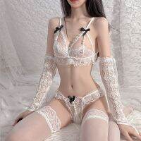 【CC】┋  Set Bow See-Through Costumes Midnight Erotic Hot Outfits