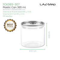 LAZ-Step กระป๋องพลาสติก PET CANS TCK365R307 ซีรี่ย์ 307 ขนาด 365 ml. ลังละ 175 ชุด ต้องใช้เครื่องปิดฝากระป๋อง