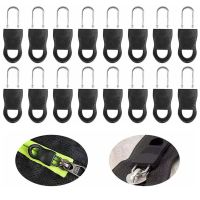 16pcs Detachable Zipper Puller Zipper Replacement Zipper Tags Zip Fixer For Slider Head Repair Kits Instant Zippers Fixer