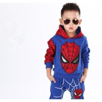 2020 Baby Boys Cartoon Clothing Sets Boy Cotton Costume Children Hooded Coats And Pants Set Fashion Suit Kids Long Sleeve Zip Jacket And Trousers Clothes Sets For 2-7 Years Old