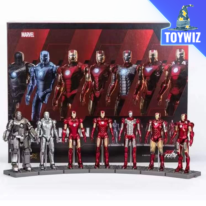 ZD Toys 4inch Scale Iron Man Set With Base (1923) (680528) Lazada
